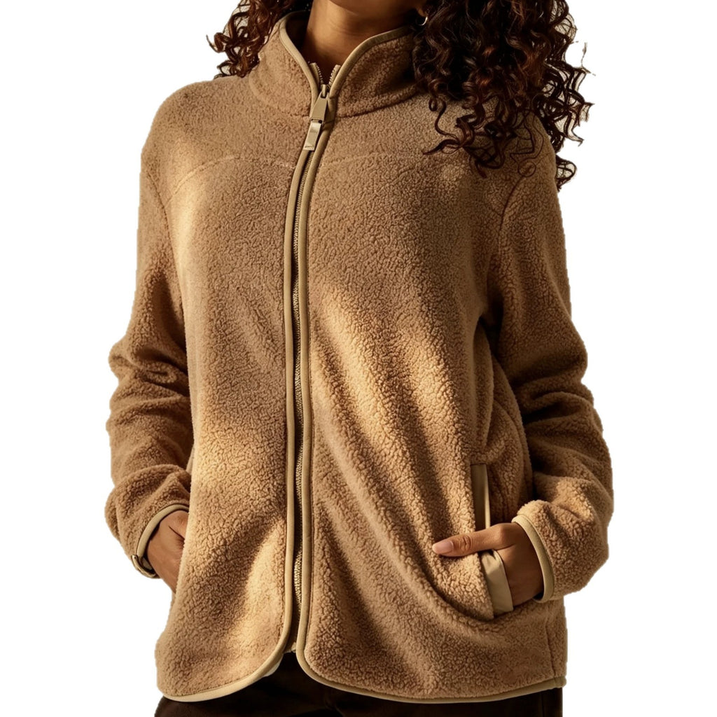 Women’s Fleece Cardigan Coat – Warm Soft Layer