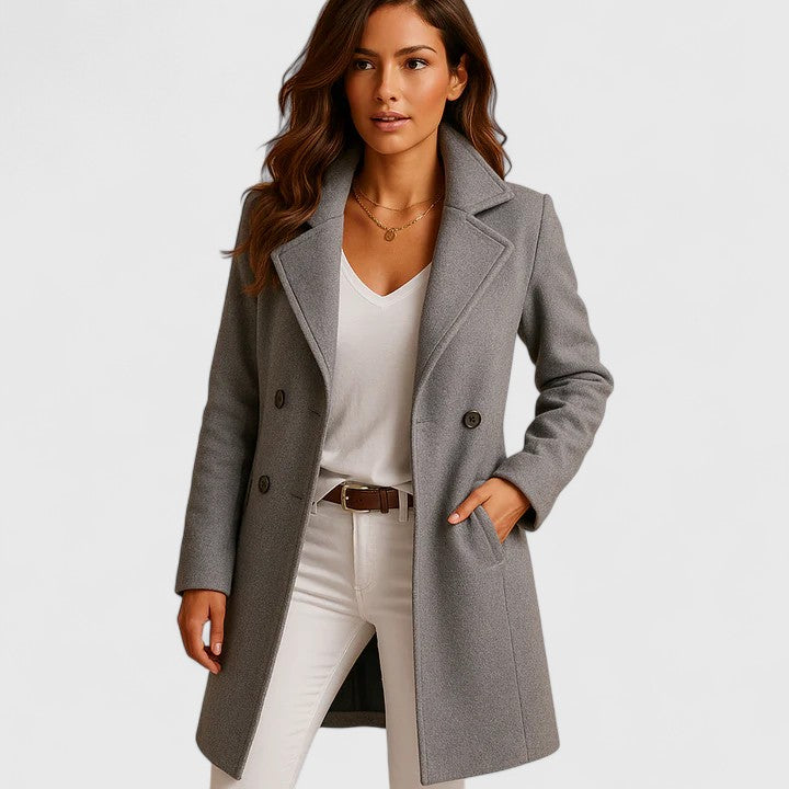 Elegant Long Coat - Chic and Warm
