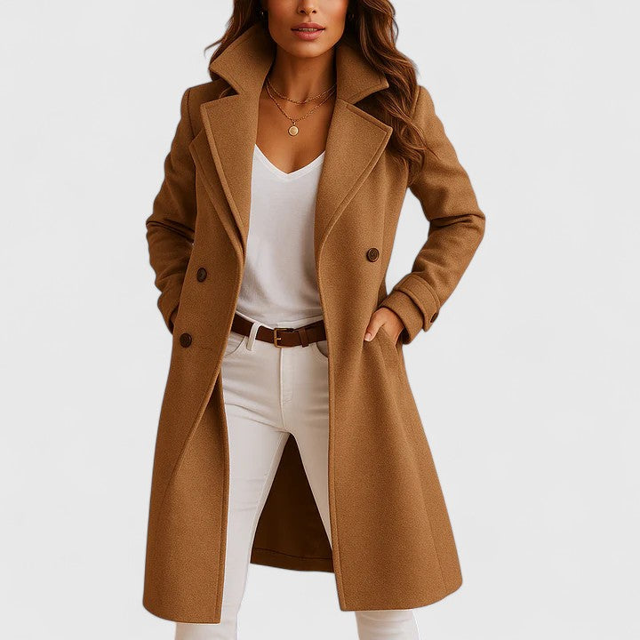 Elegant Long Coat - Chic and Warm