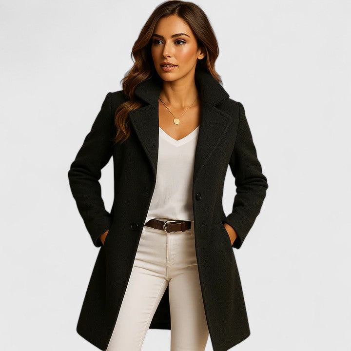 Elegant Long Coat - Chic and Warm