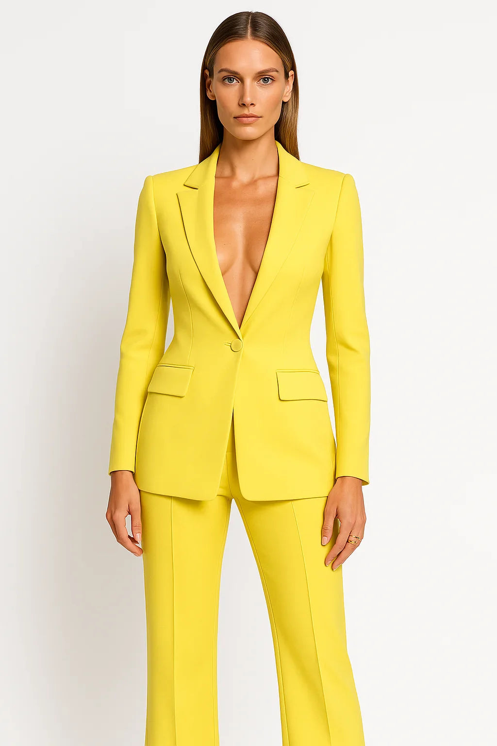Women's Blazer and Trouser Set – Chic Tailored Two-Piece Outfit