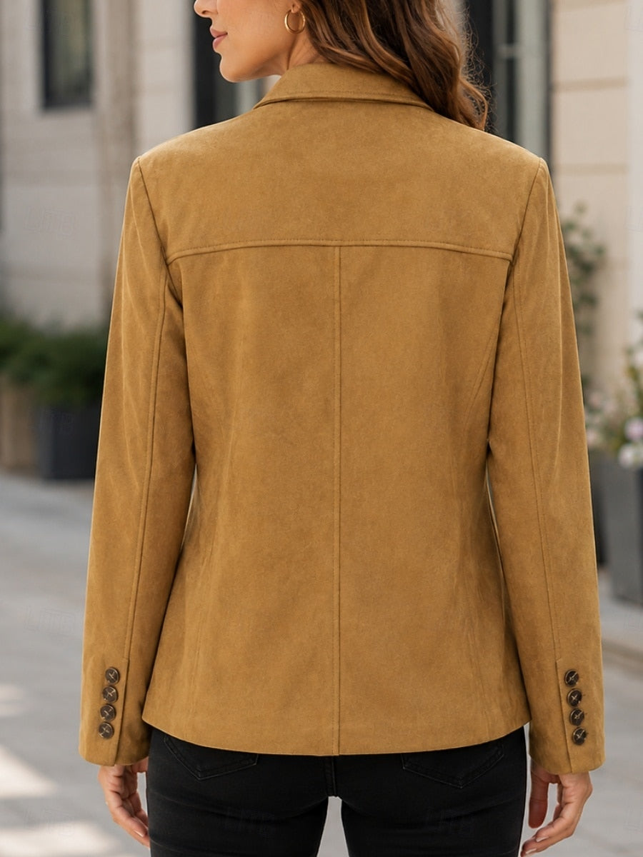 Pocket Button Blazer - Polished and Comfortable