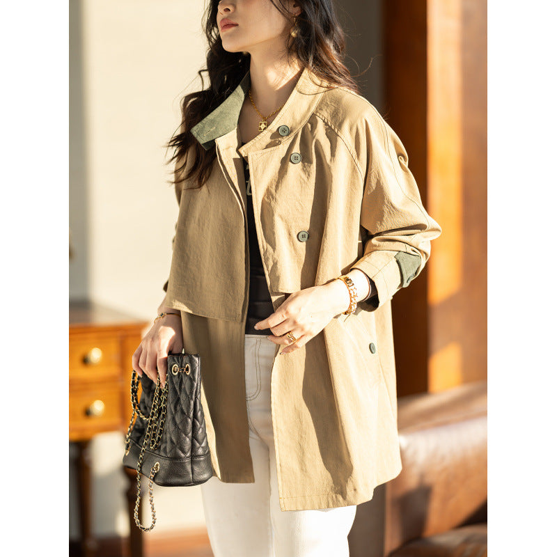 Women’s Mid-Length Casual Workwear Top – Elegant Autumn Office Style