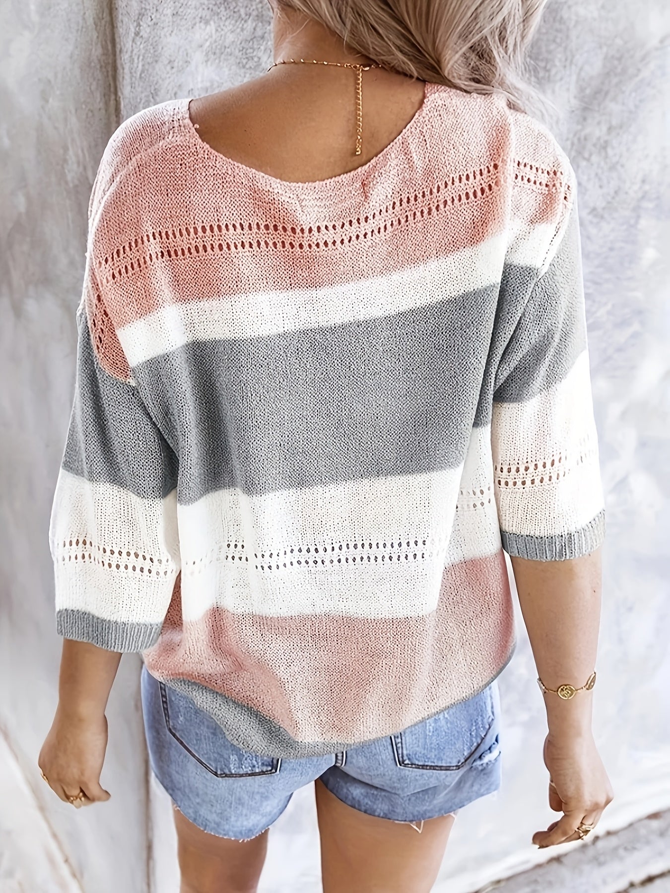Women’s Fine Knit Sweater – Soft Lightweight Elegant Everyday Style