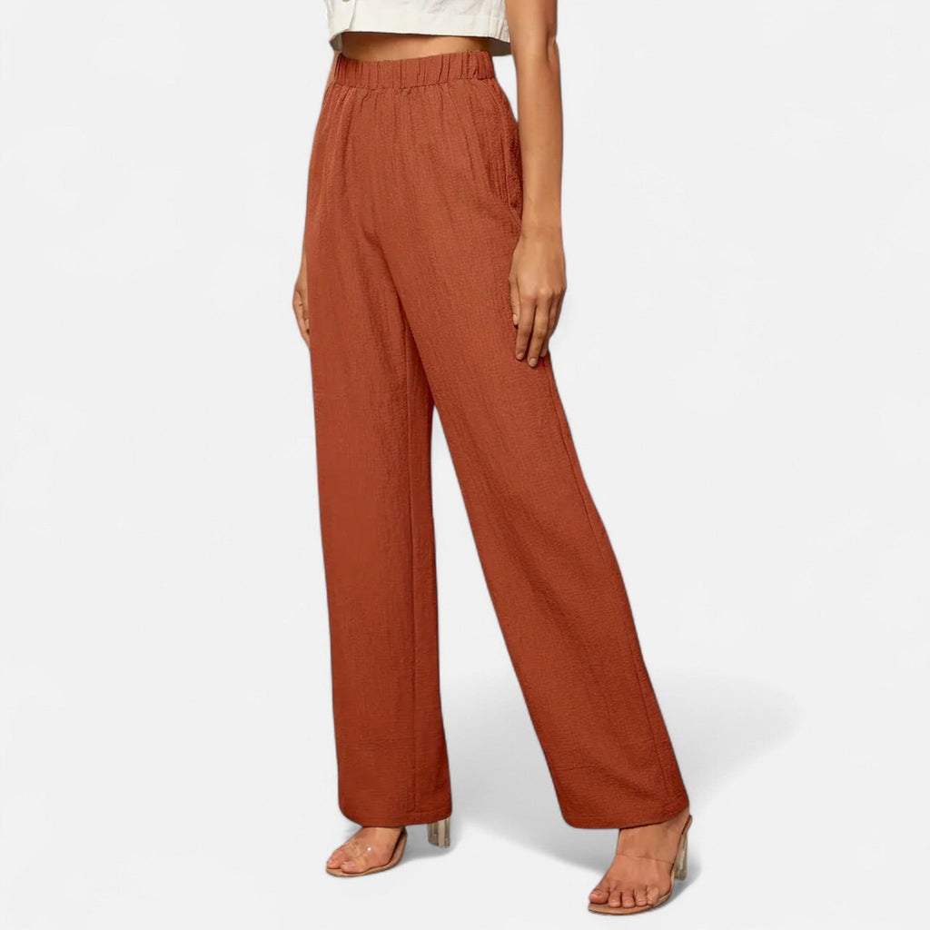 Women's Straight Leg Trousers – High Waist Timeless Tailored Pants