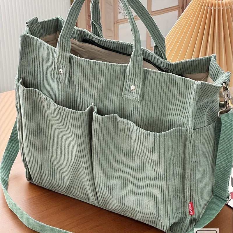 Women’s Structured Tote Bag – Everyday Large Capacity Shoulder Bag