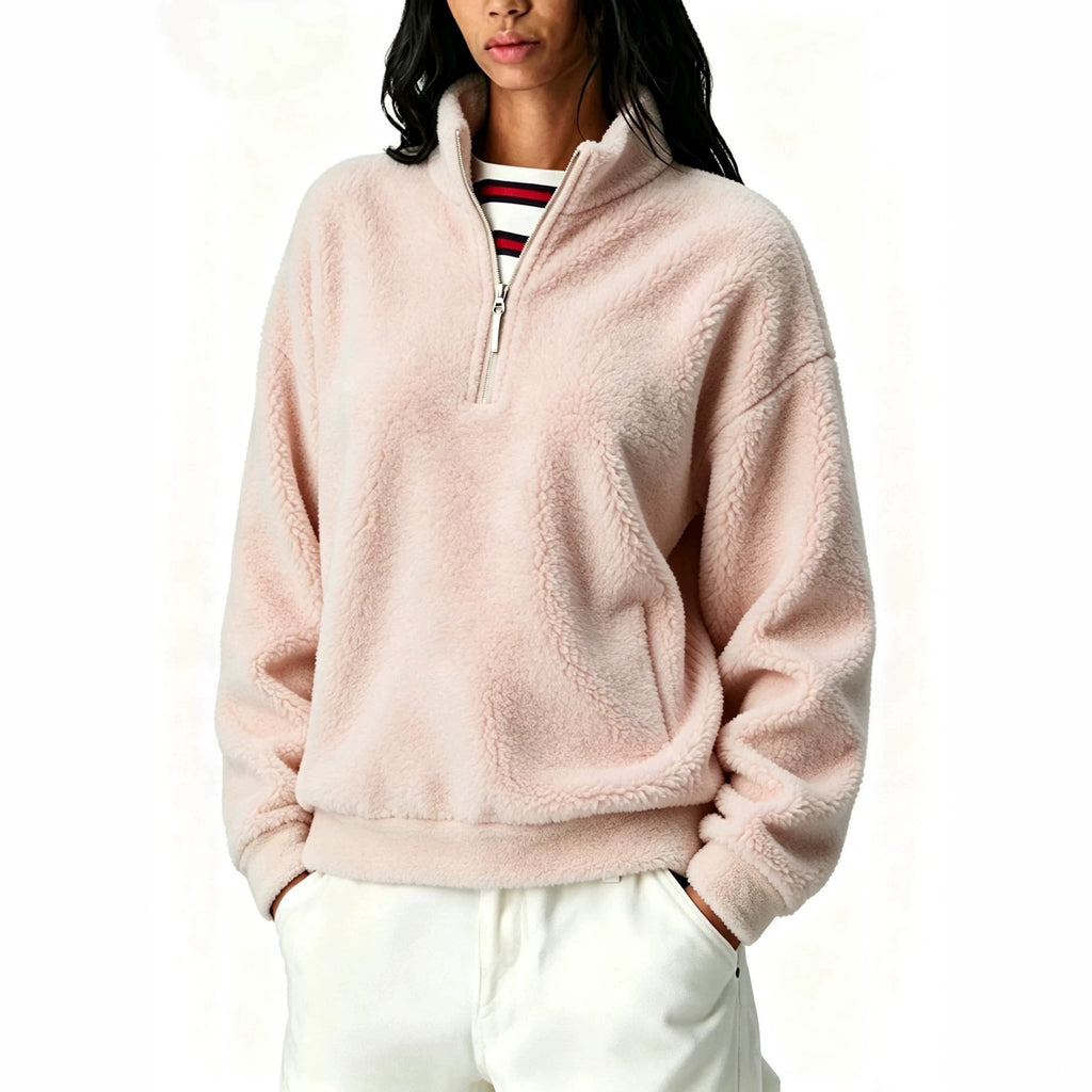 Fleece-Lined Zip-Up Hoodie - Warm and Practical