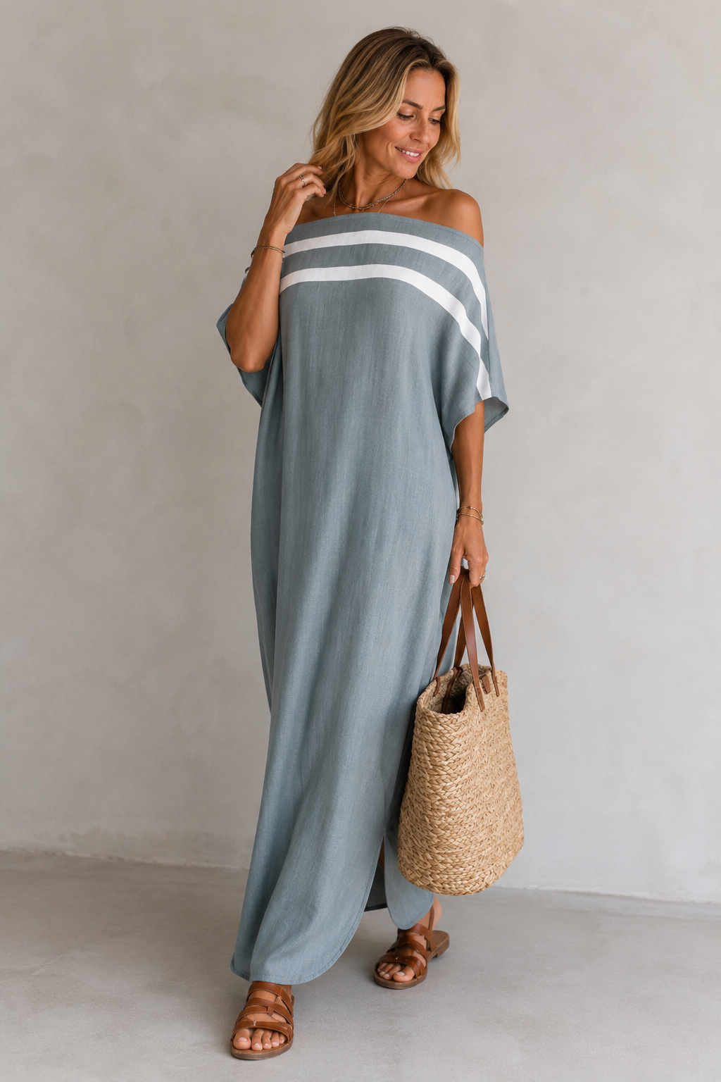 Women's Fluid Maxi Dress – Lightweight Elegant Everyday Style