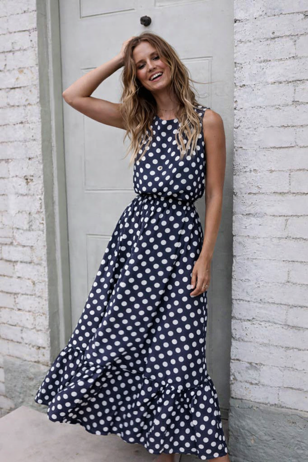 Women's Polka Dot Dress – Casual Elegant Everyday Dress