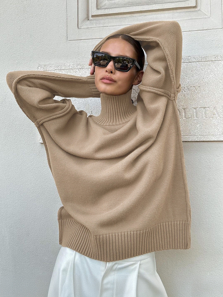 Women’s Thick Turtleneck Sweater - Warm and Casual