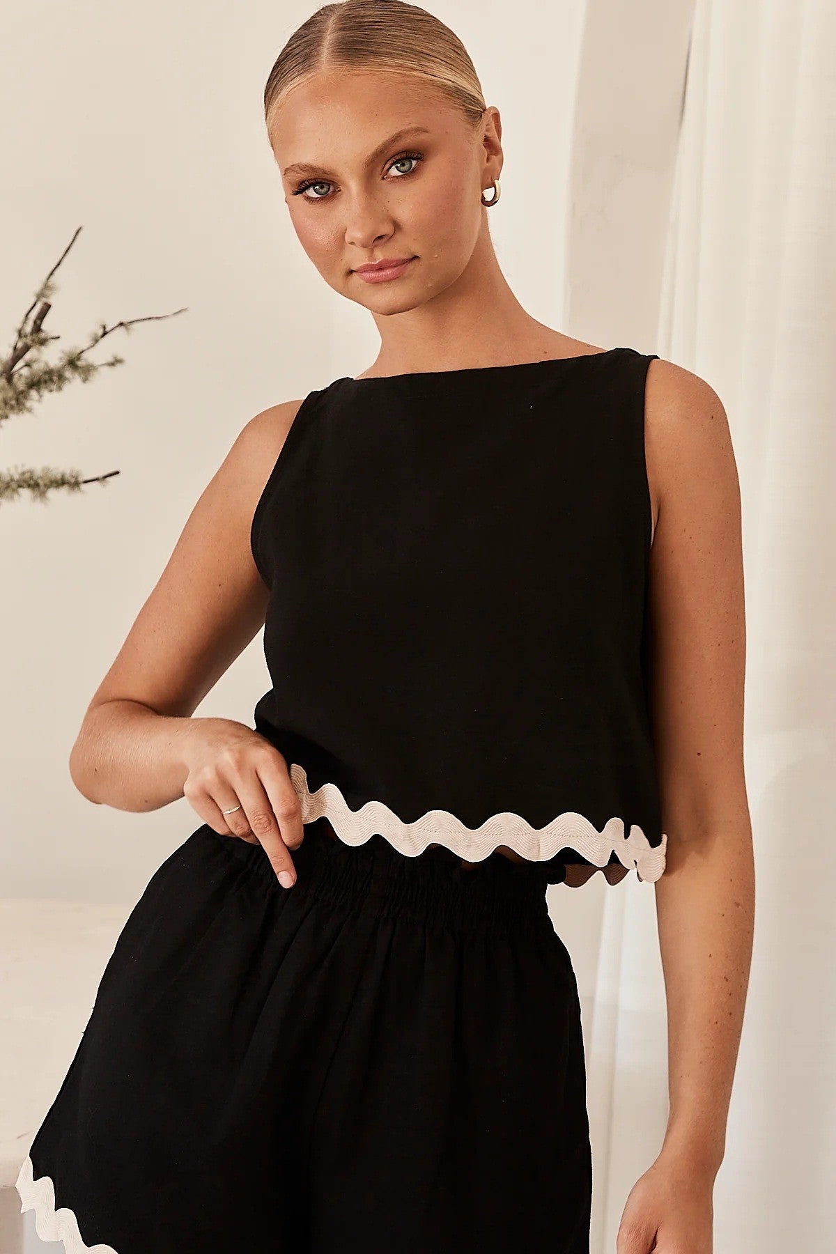 Women's Sleeveless Shorts Set – Clean Minimal Summer Co-Ord Style