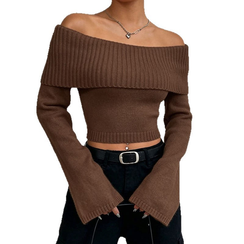 Slim-Fit Off-Shoulder Sweater - Modern and Soft