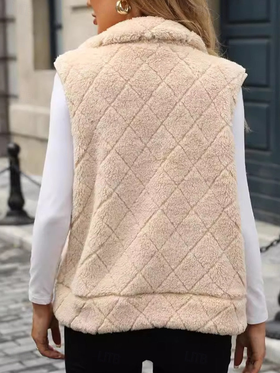 Zip-Up Sleeveless Gilet - Warm and Casual