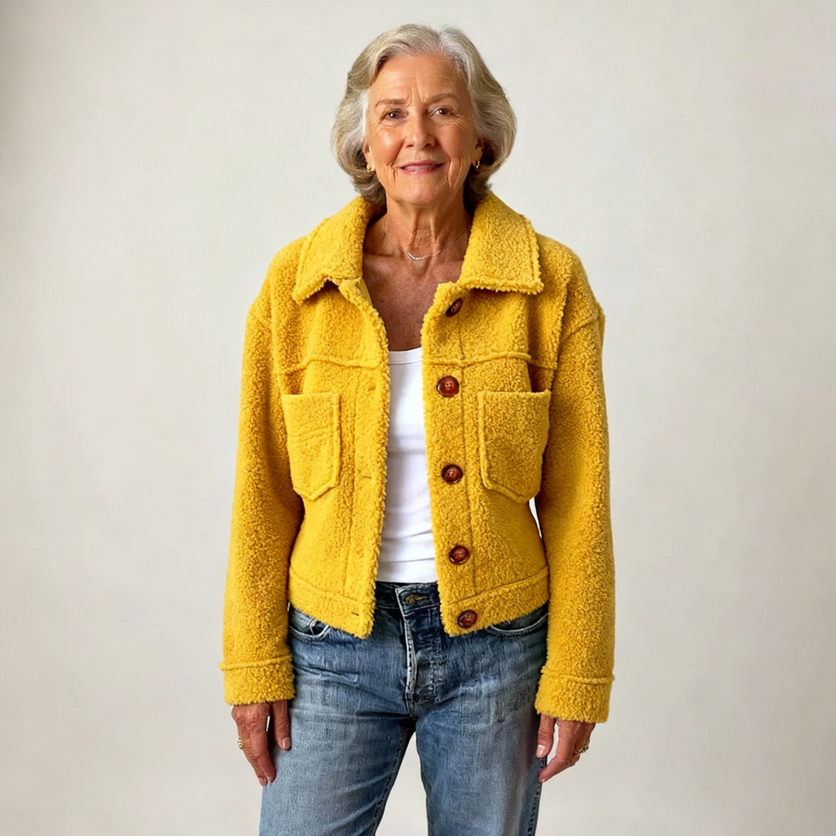 Women’s Colorful High-Neck Jacket - Modern and Lightweight