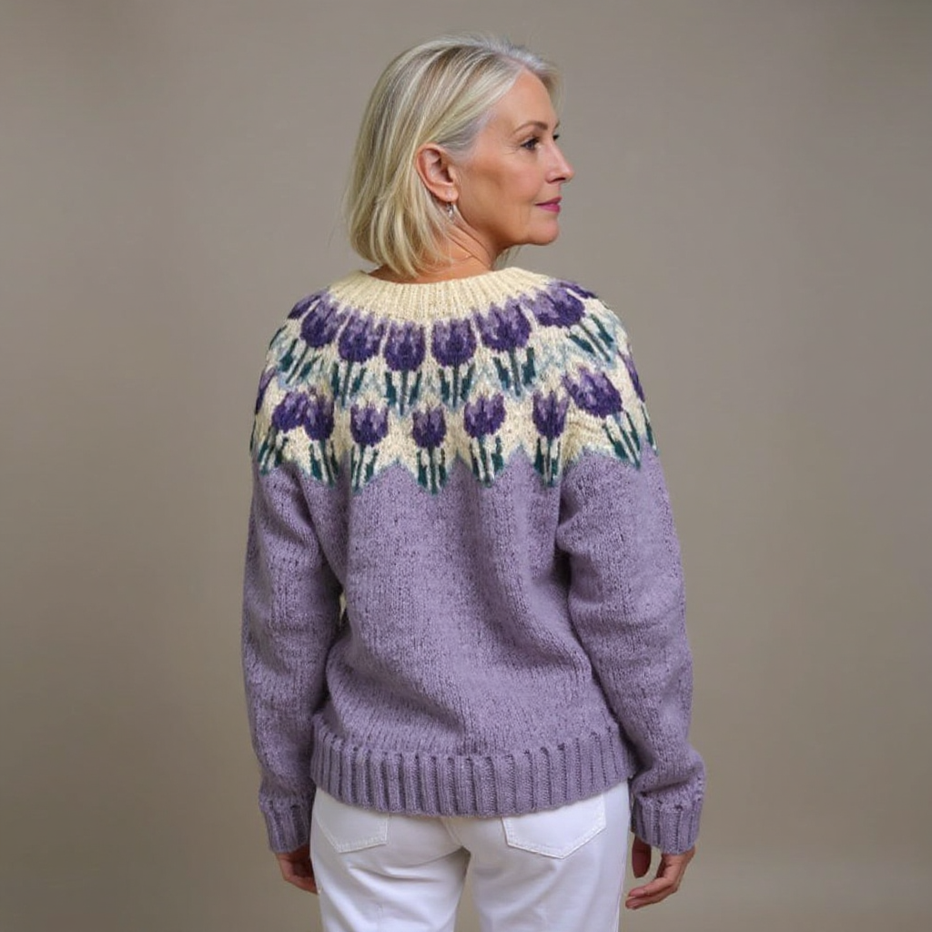 Women’s Vintage Icelandic Cardigan – Classic Nordic Cozy Knit Style