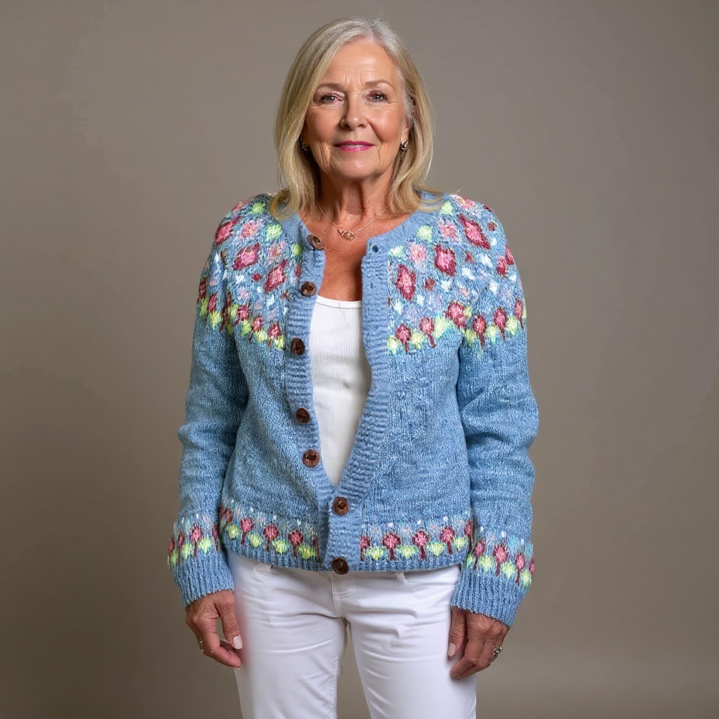 Women’s Vintage Icelandic Cardigan - Nordic and Warm
