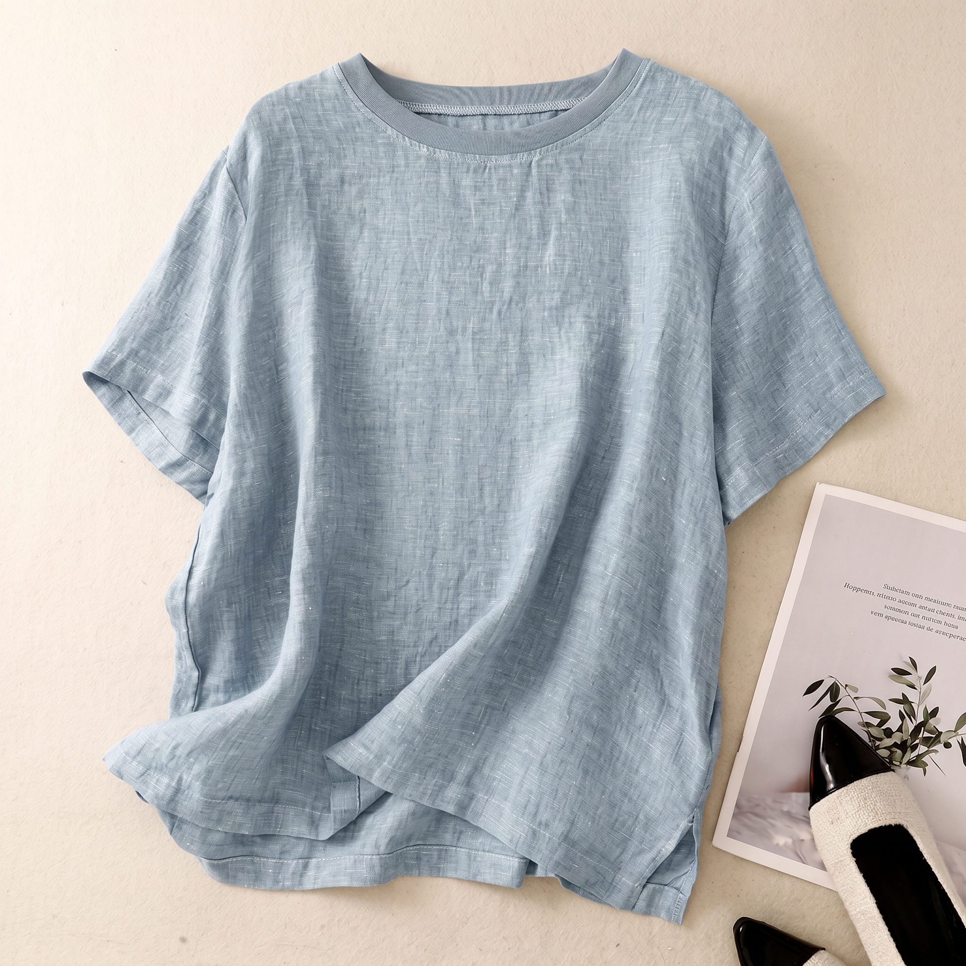Women's Cotton Tee - Lightweight Casual Everyday Top