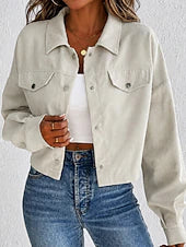 Corduroy Overshirt Jacket - Warm and Vintage