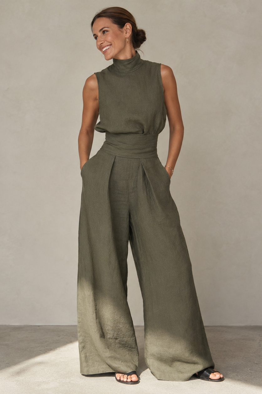 Women's Relaxed Wide-Leg Jumpsuit – Effortless Everyday Summer Style