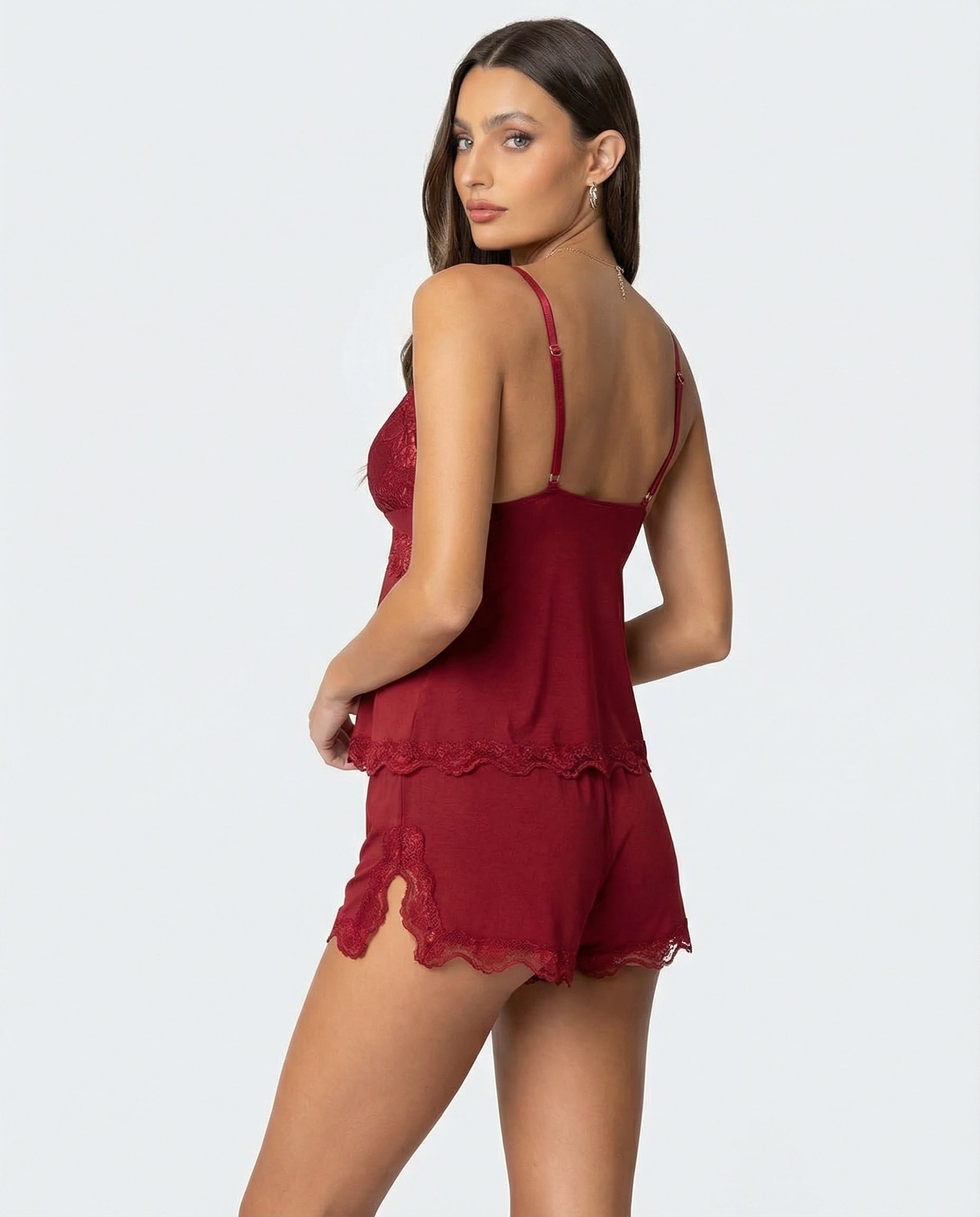 Midnight Kiss Women’s Lace Set – Elegant Romantic Party Nightwear Style