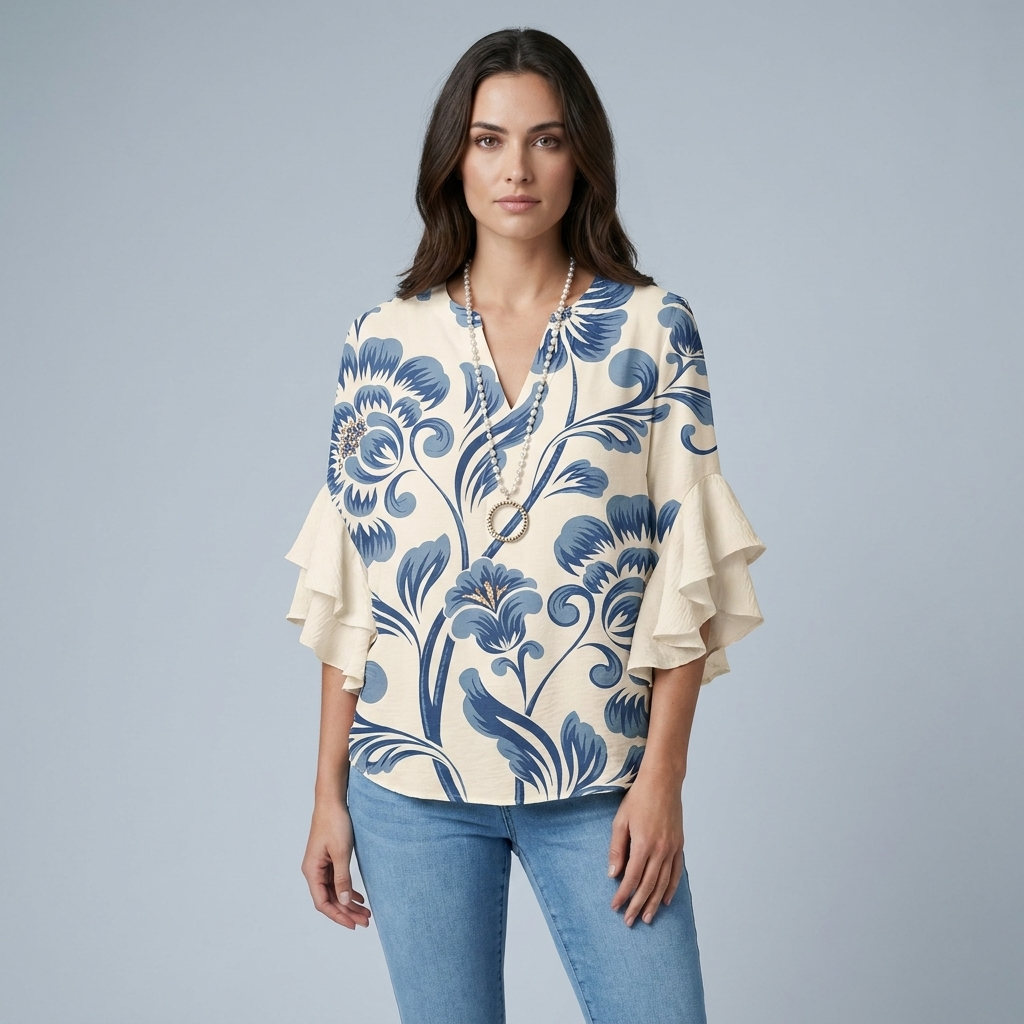 Women's Lightweight Elegant T-Shirt - Soft Summer Everyday Top
