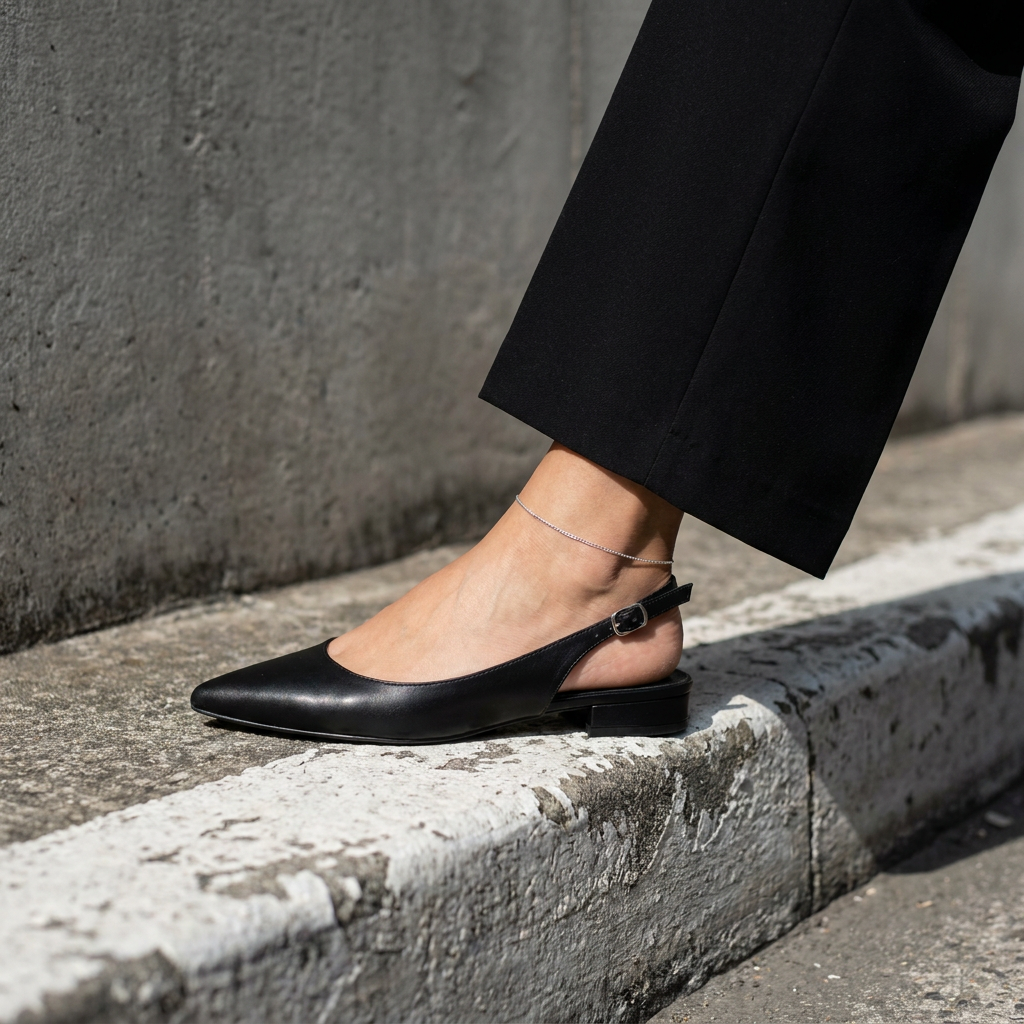 Women's Slingback Flats – Cushioned Supportive Everyday Comfort