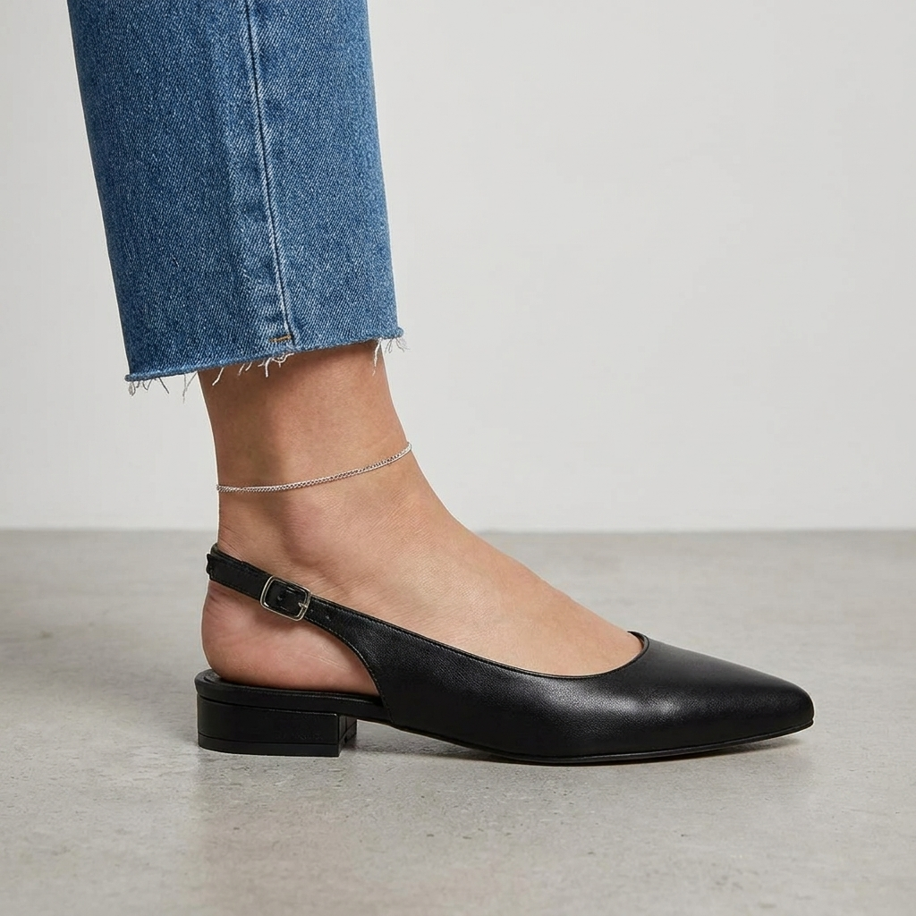 Women's Slingback Flats – Cushioned Supportive Everyday Comfort