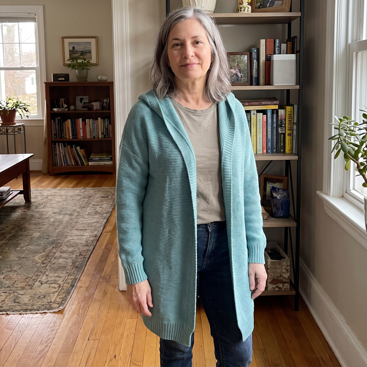 Women’s Loose Knit Cardigan - Soft and Versatile