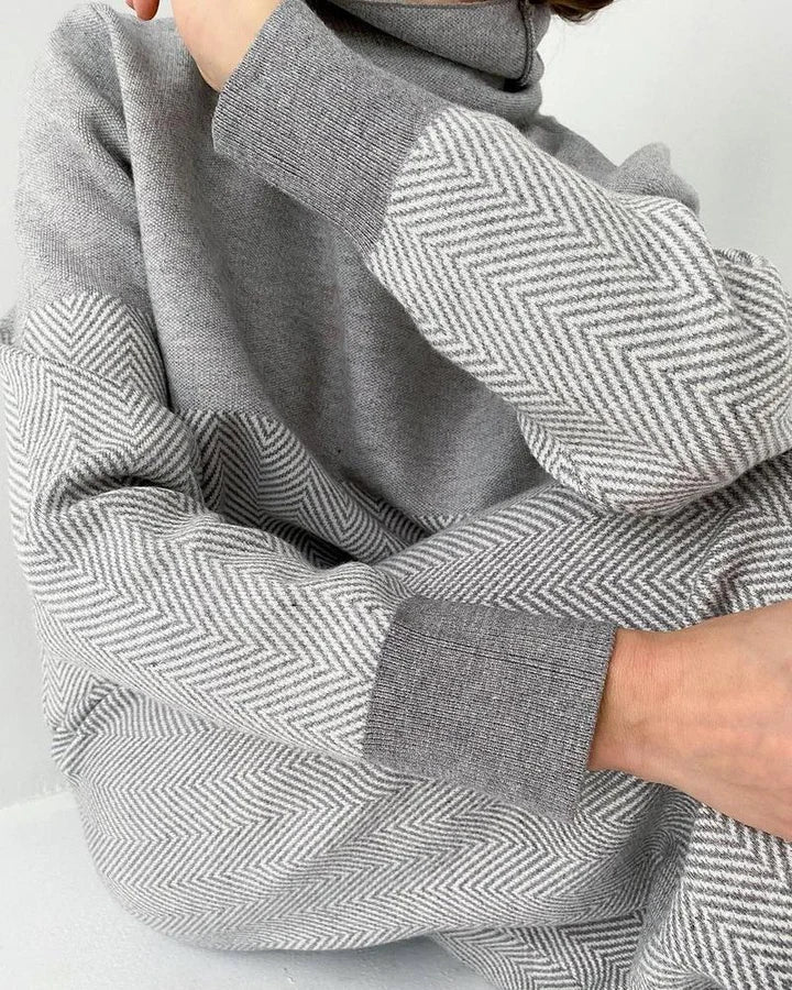 Women’s Two-Piece Winter Loungewear Set – Cozy and Stylish Home Outfit