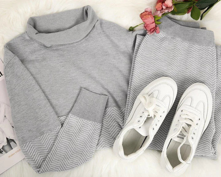 Women’s Two-Piece Winter Loungewear Set – Cozy and Stylish Home Outfit