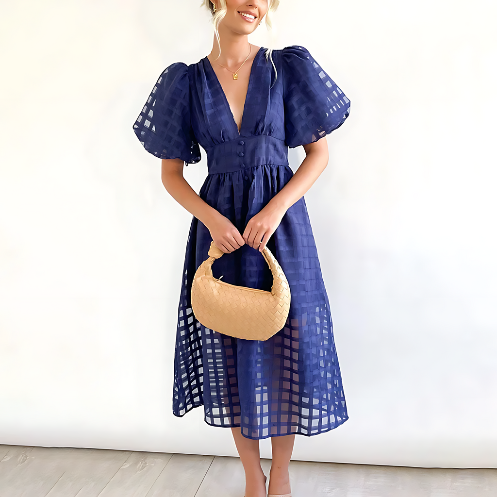 Women's Summer Midi Dress – Elegant Occasion Day Dress