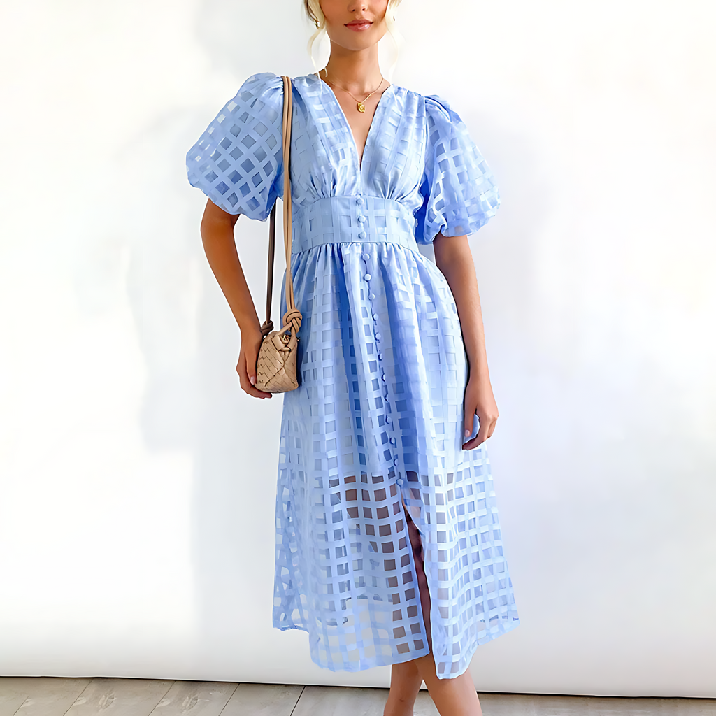 Women's Summer Midi Dress – Elegant Occasion Day Dress