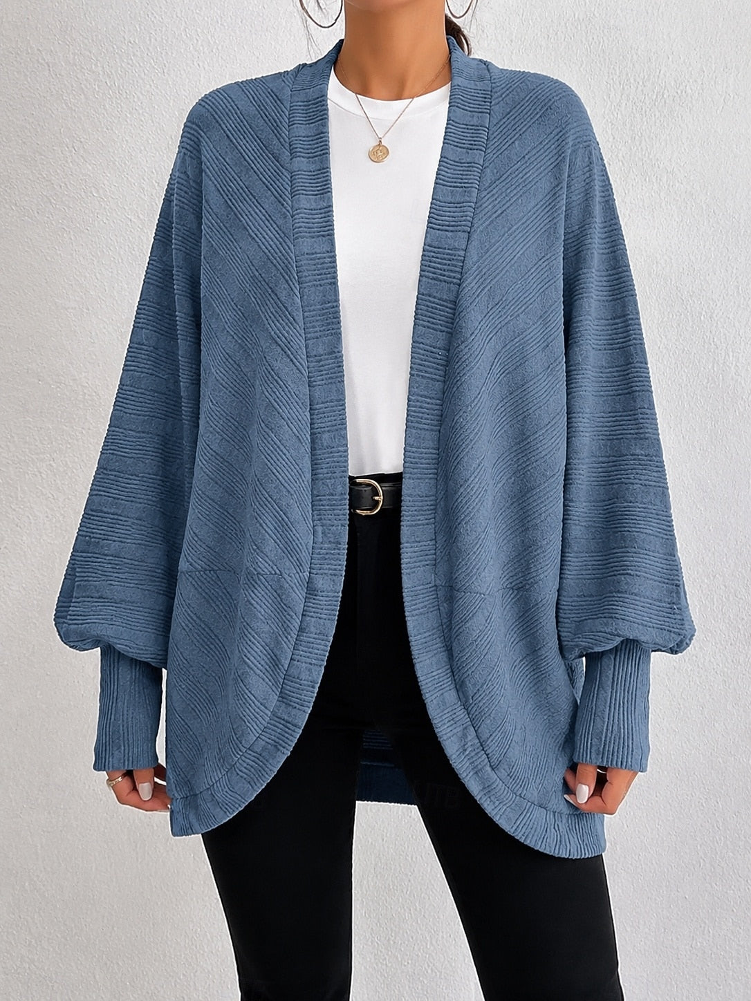 Open-Front Casual Jacket - Warm and Easy
