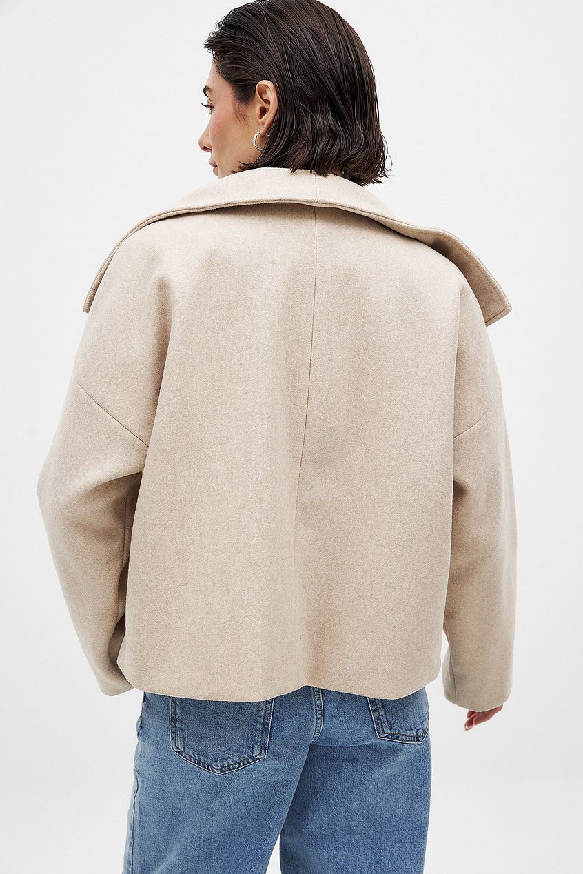 Laudomia Oversized Double-Breasted Coat - Chic and Structured