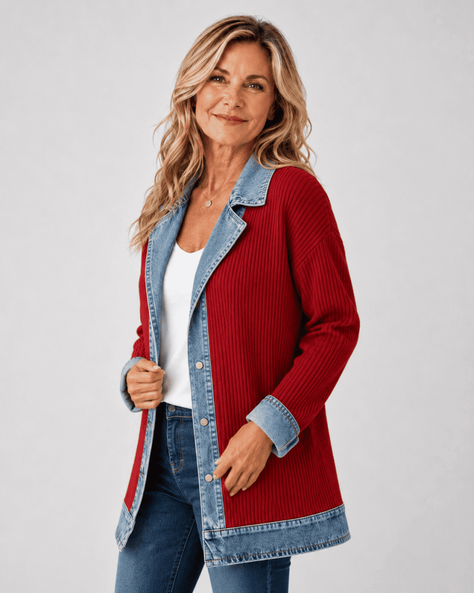 Women's Relaxed Denim Jacket - Lightweight Casual Everyday Layer