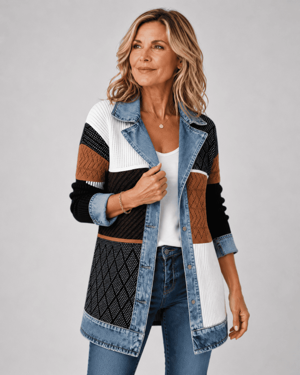 Women's Relaxed Denim Jacket - Lightweight Casual Everyday Layer