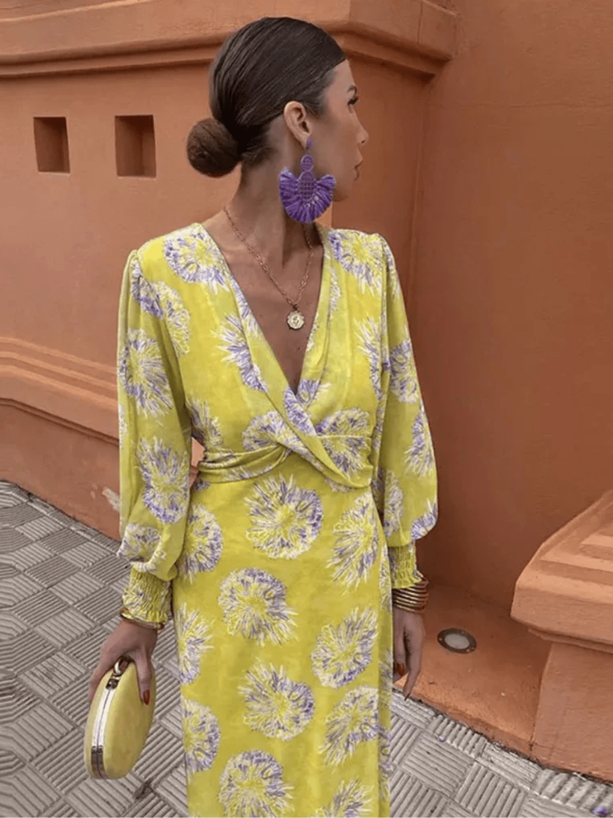 Women's Lace Wedding Guest Dress – Floral Occasion Dress with Elegant Detail