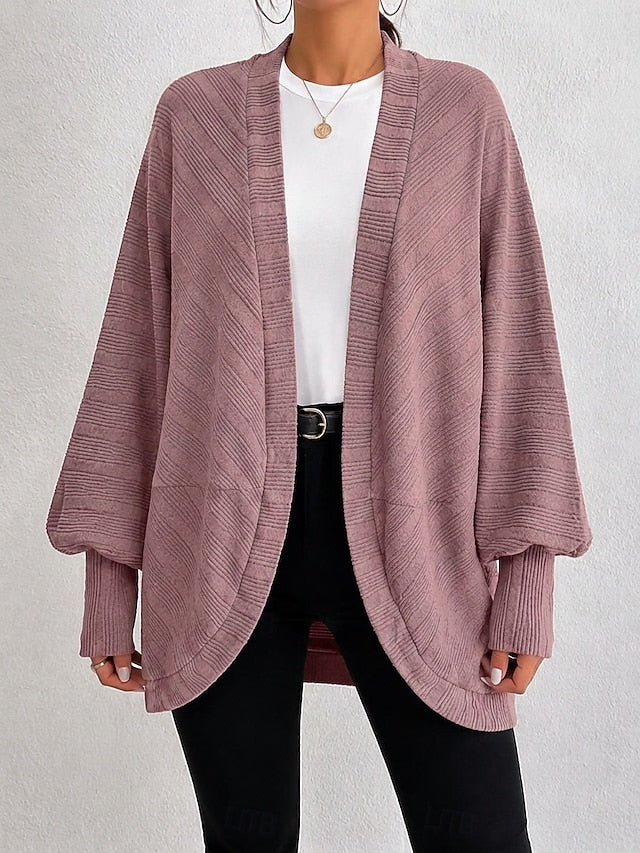 Open-Front Casual Jacket - Warm and Easy