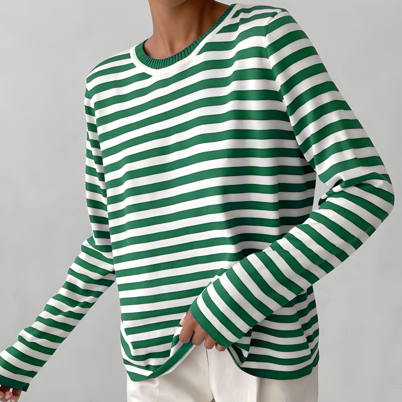 Women's Elegant Long-Sleeve Blouse - Refined Everyday Style