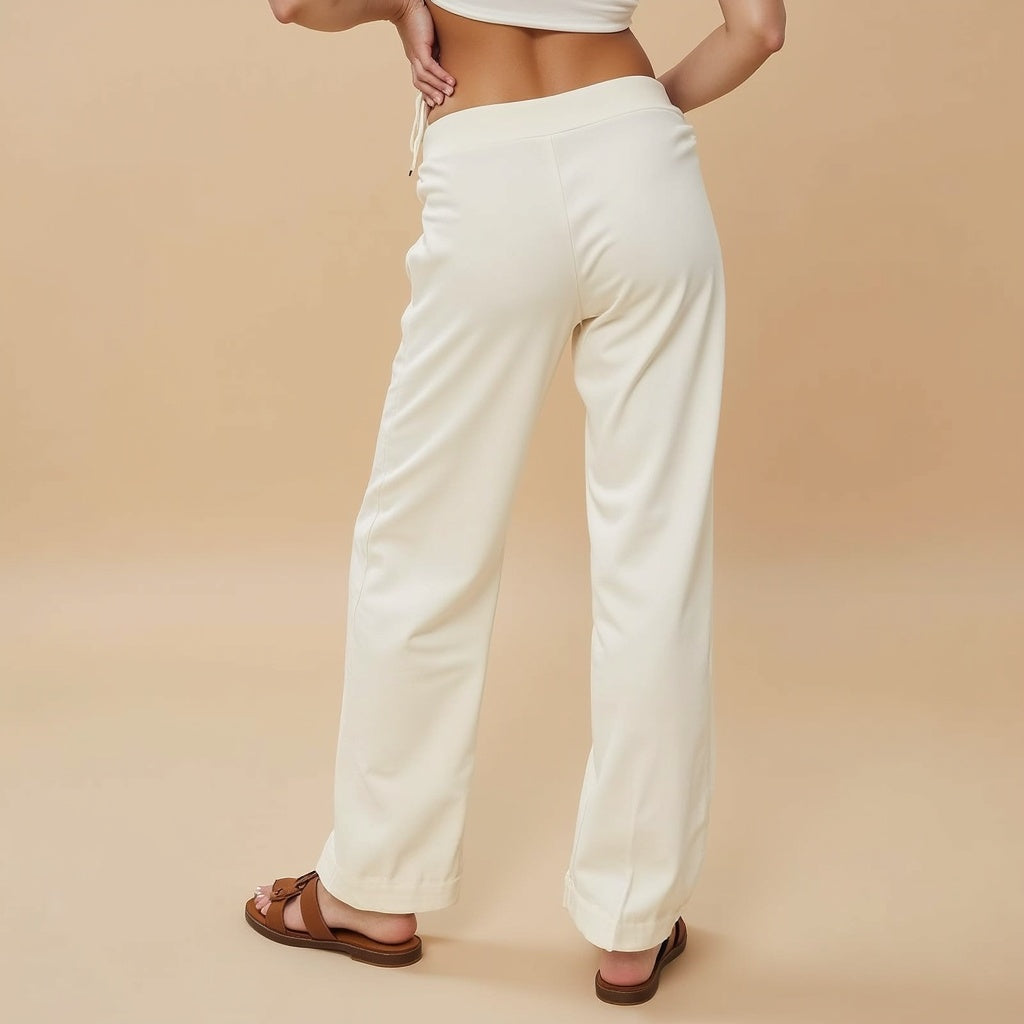Women's Comfy Lounge Pants – Soft Casual Elegant Cotton Blend Everyday Pants