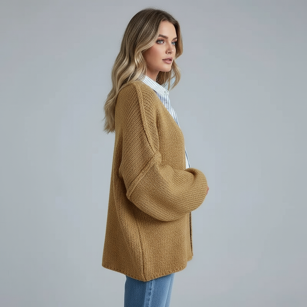 Oversized Knit Cardigan - Soft and Relaxed