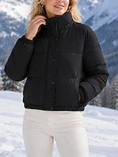 Stand-Collar Winter Jacket - Warm and Elegant