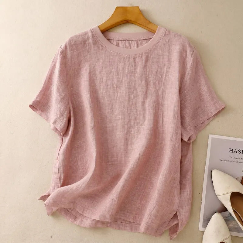 Women's Cotton Tee - Lightweight Casual Everyday Top