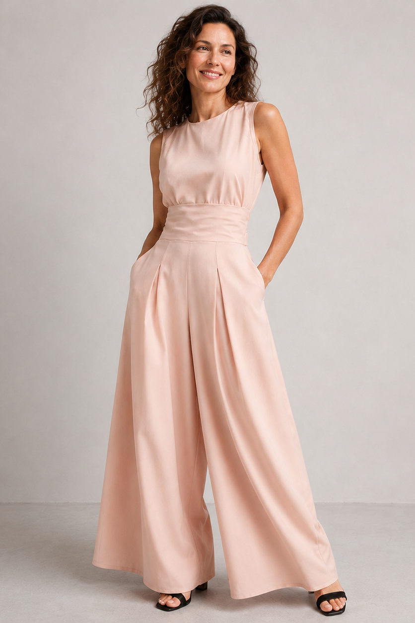 Women's Relaxed Wide-Leg Jumpsuit – Effortless Everyday Summer Style