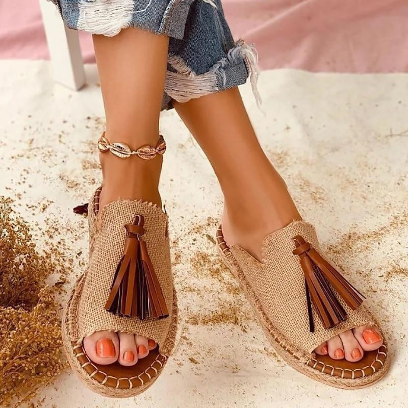 Women's Boho Slide Sandals – Relaxed Summer Everyday Style