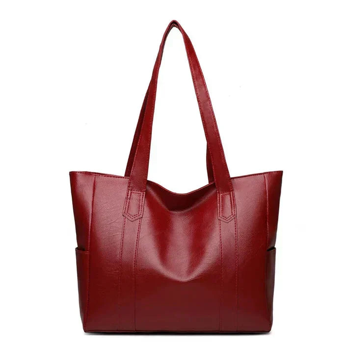 Women’s Genuine Leather Shoulder Bag – Classic Elegant Everyday Style