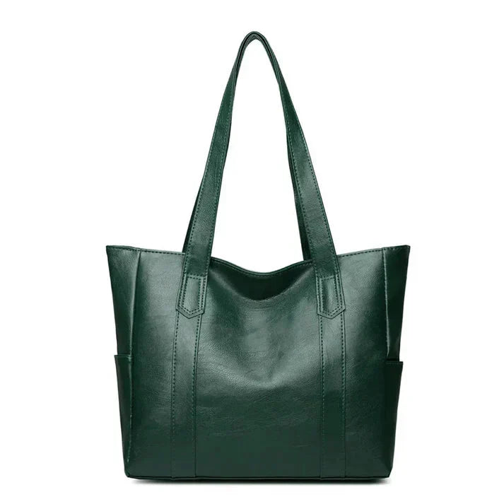 Women’s Genuine Leather Shoulder Bag – Classic Elegant Everyday Style
