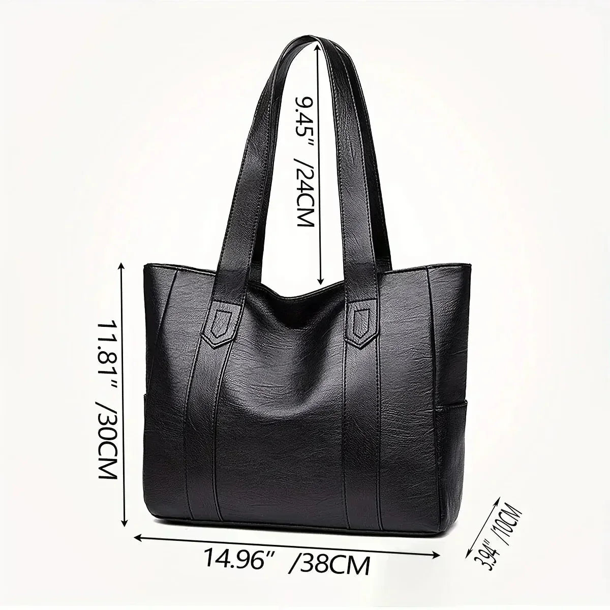 Women’s Genuine Leather Shoulder Bag – Classic Elegant Everyday Style