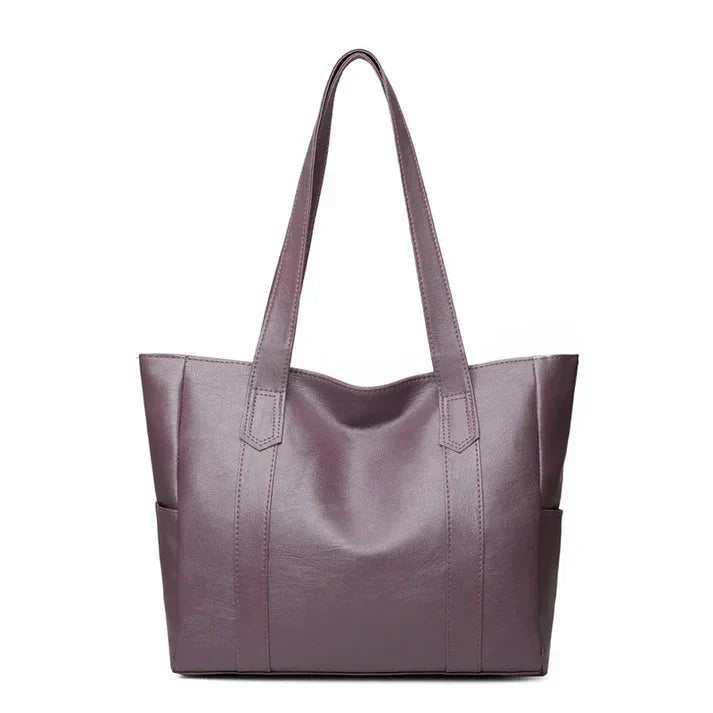 Women’s Genuine Leather Shoulder Bag – Classic Elegant Everyday Style