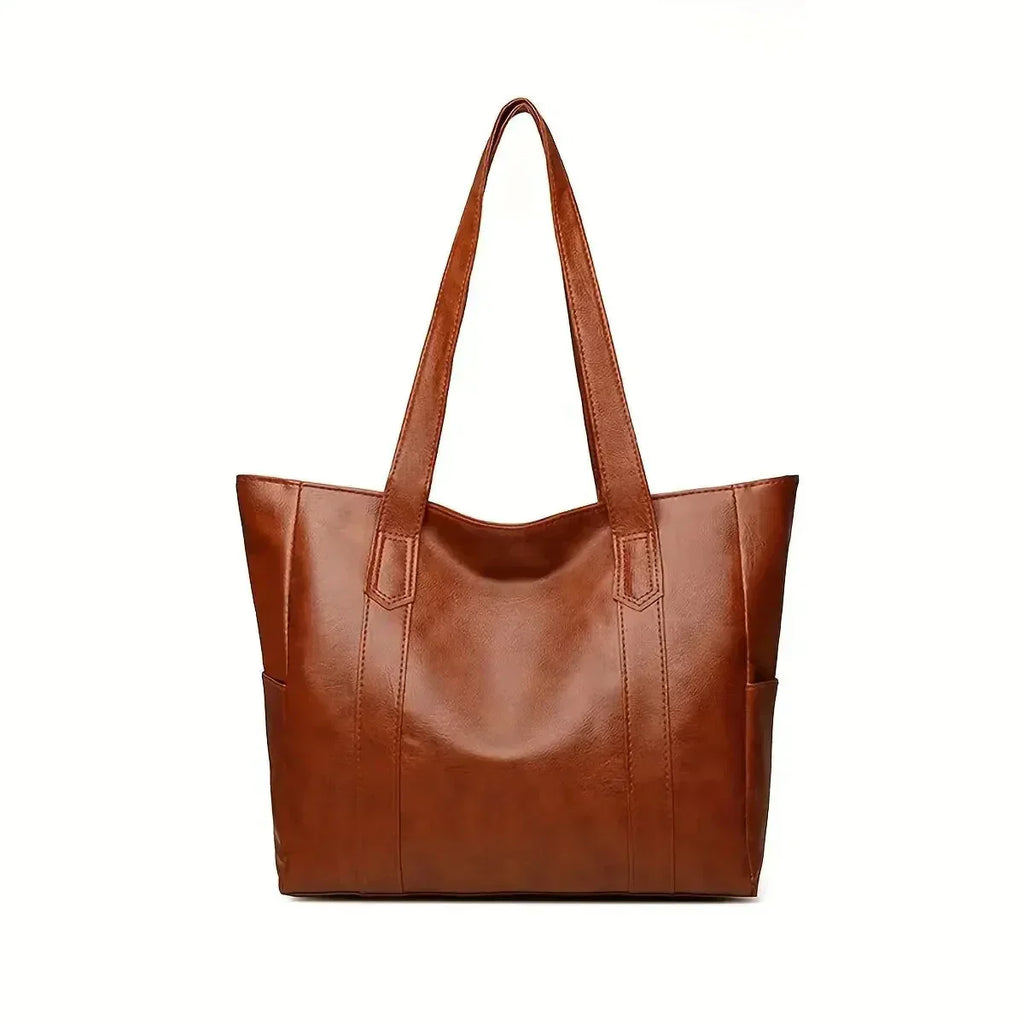 Women’s Genuine Leather Shoulder Bag – Classic Elegant Everyday Style
